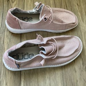 Hey Dude Women’s Size 10 Pink Sparkly Shoes